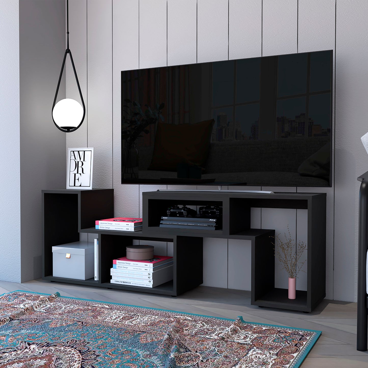 Anacapa Extendable TV Stand Black