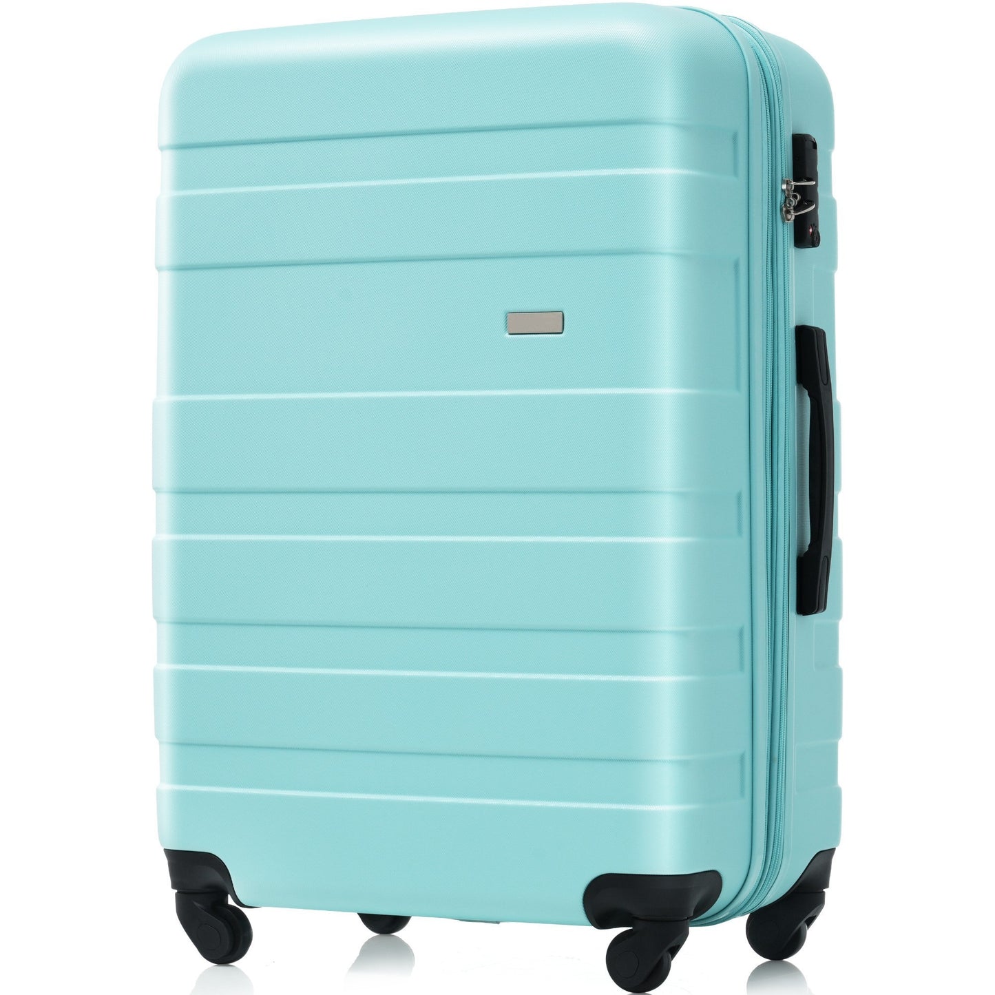 Luggage Sets New Model Expandable ABS Hardshell 3pcs Clearance Luggage Hardside Lightweight Durable Suitcase sets Spinner Wheels Suitcase with TSA Lock 20''24''28''( Blue)