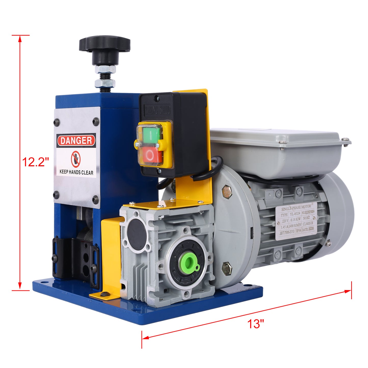 Automatic Wire Stripping Machine for 0.06"-1" Copper Wires, Motorized Wire Stripper Tool for 7/0-15 AWG Scrap Electrical Wire Recycling, Electrical Tool for DIY Cable Copper Wire Stripping