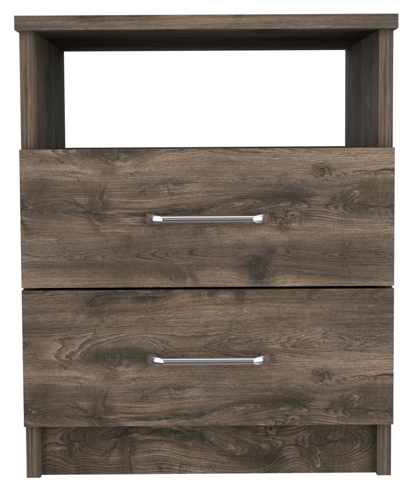 Brookeline 2-Drawer 1-Shelf Rectangle Nightstand Dark Brown