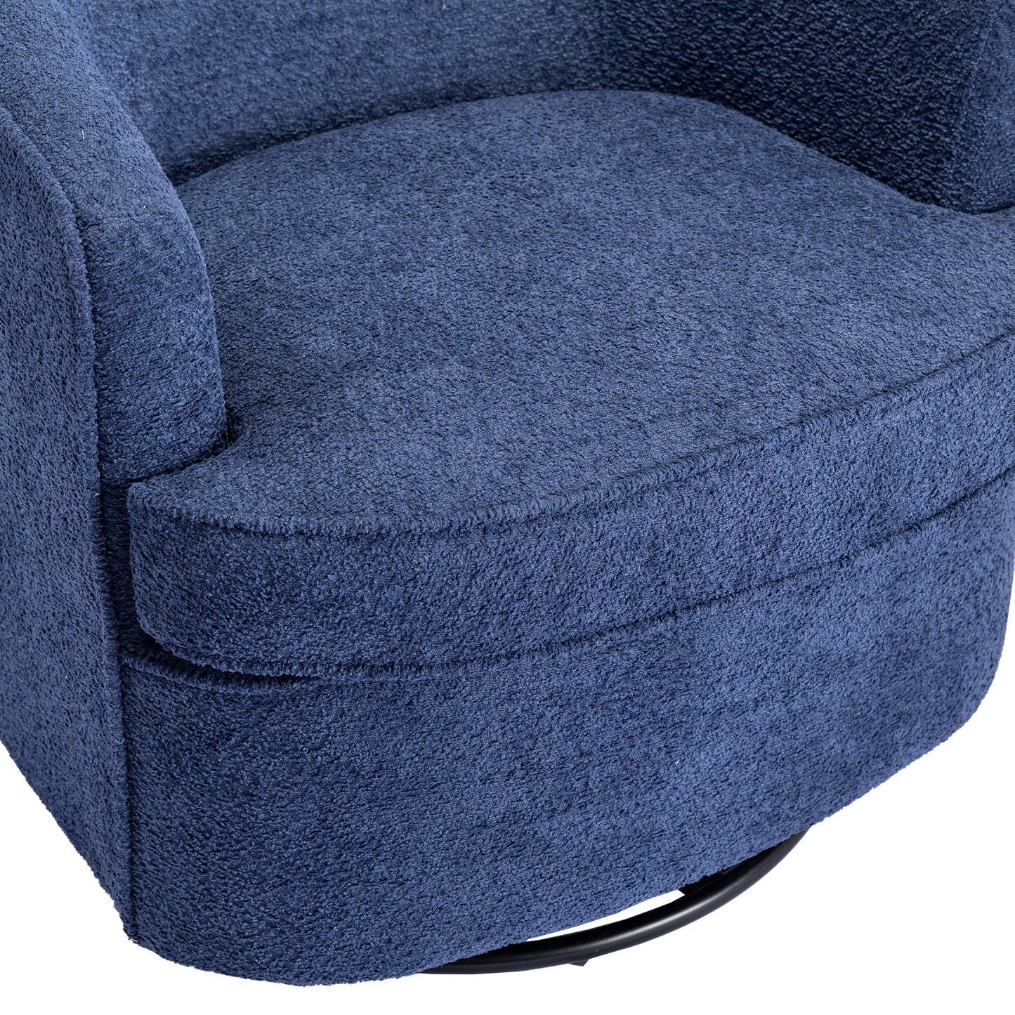 Swivel Barrel Chair with 360-Degree Swivel Feature and Plush Comfort