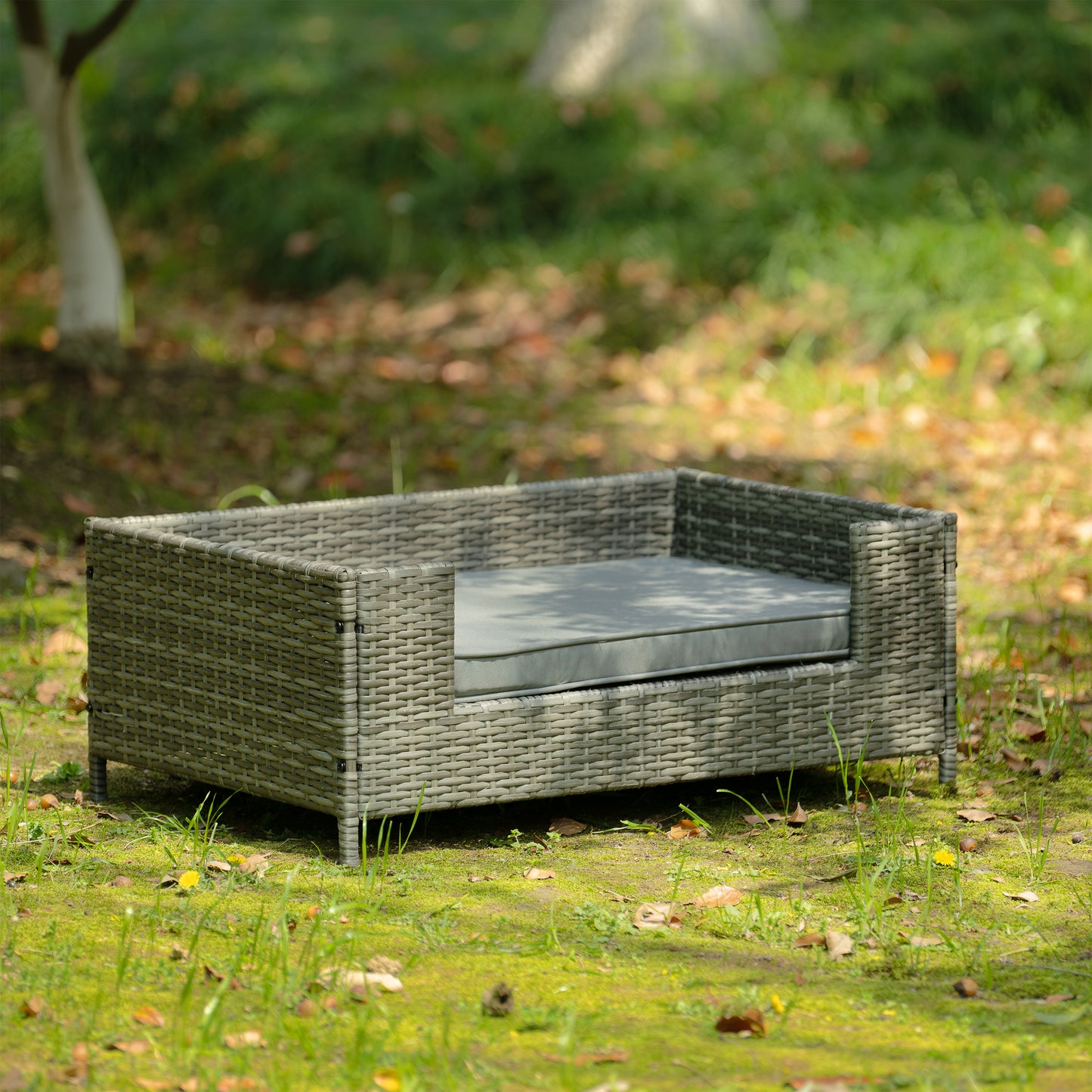 Dog Bed, Pet Bed, Pet Enclosures, Pet Outdoor Furniture, Pet Patio Furniture, Seasonal PE Wicker Pet Furniture, Dog Bed With Cushion