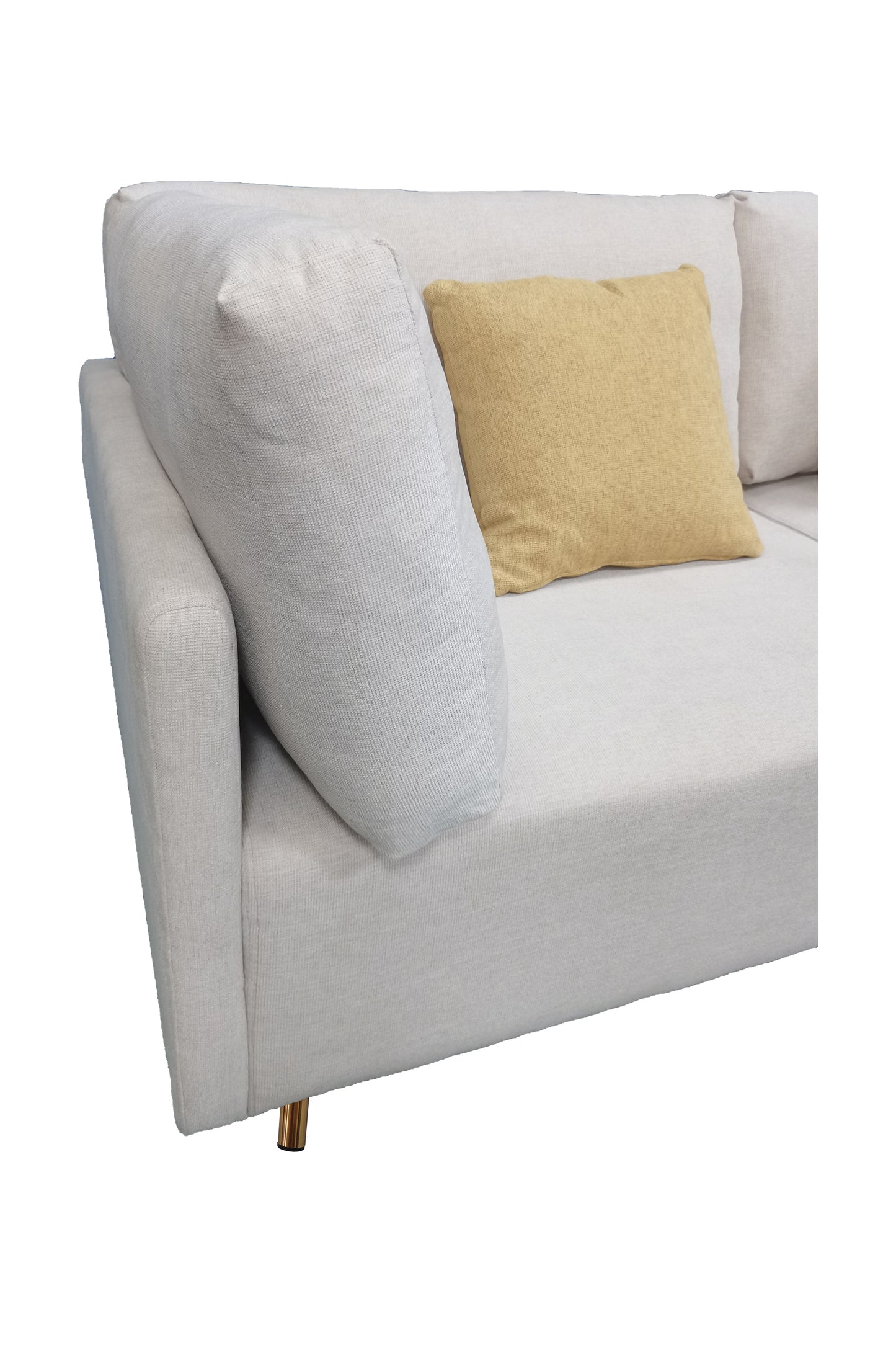 SOFA;SECTIONAL SOFA;SEPARABLE;COTTON LINEN CLOTH FABRIC;HARDWARE FEET;EQUIPPED WITH PILLOWS;