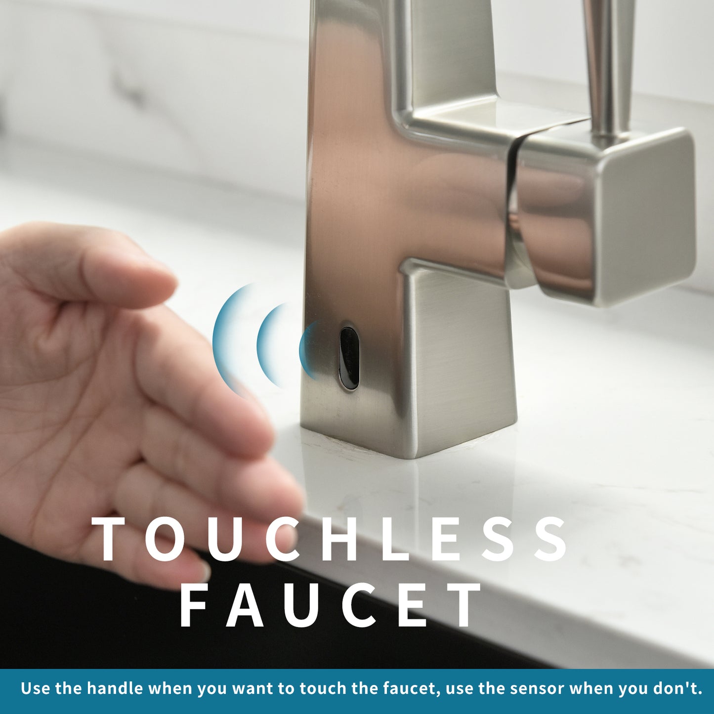 Touchless Kitchen Faucet,Hands Free Automatic Smart Kitchen Faucet