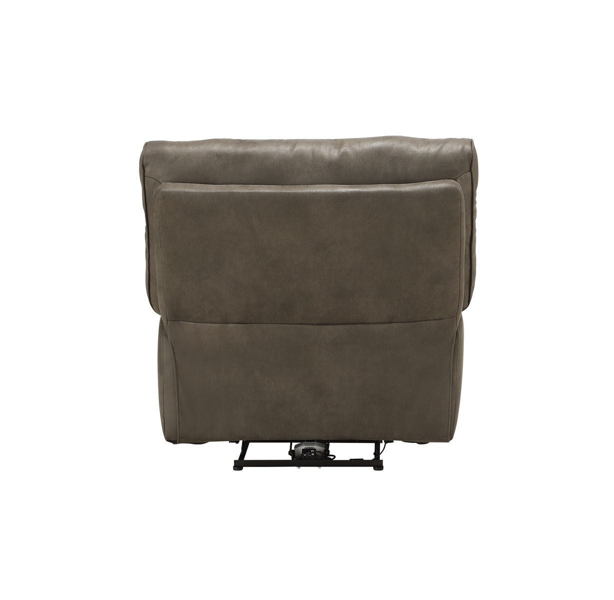 Harumi Power Motion Recliner in Gray Leather-Aire