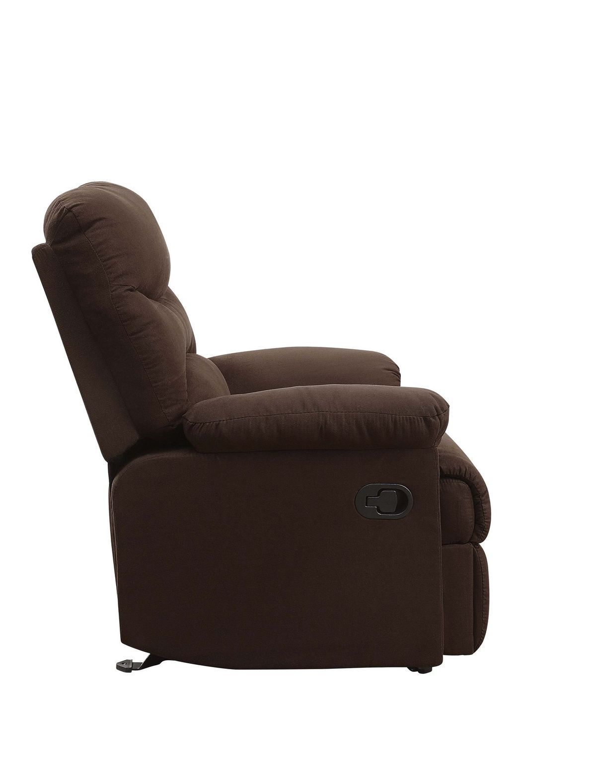 Arcadia Glider Recliner in Chocolate Microfiber with Motion Function