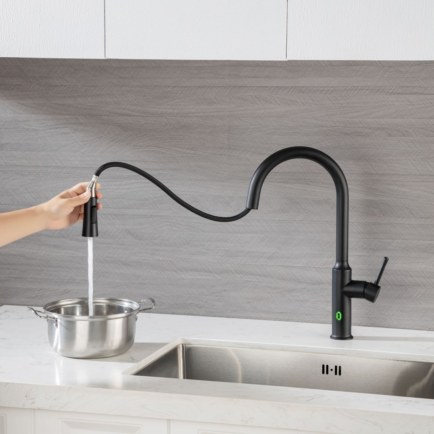 Rainlex Pull Down Touchless Kitchen Faucet