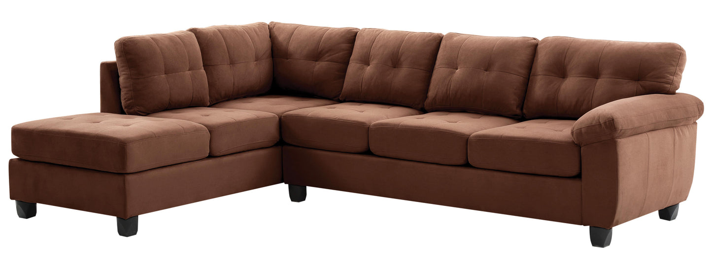 Lounging Luxury Sectional in Chocolate Brown - Gallant G902B-SC