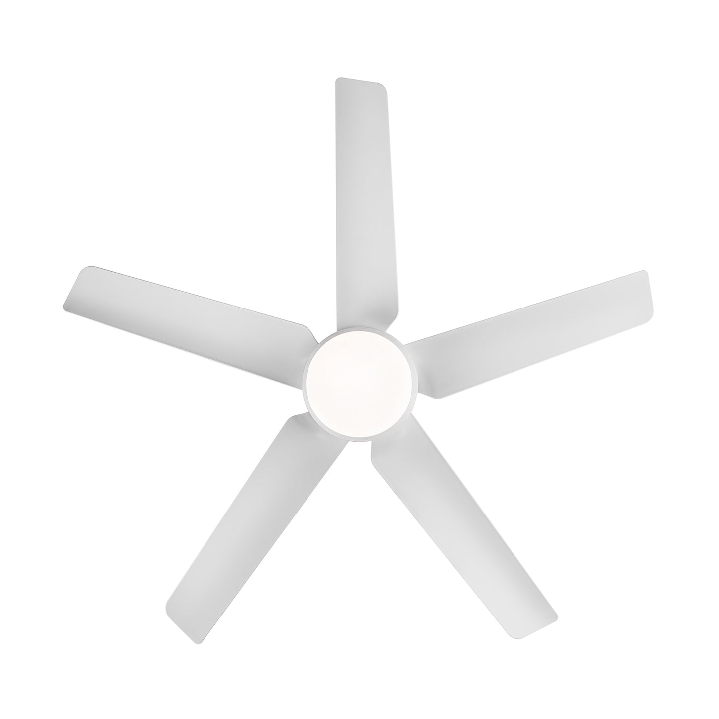 Energy Efficient 48-Inch Integrated LED Ceiling Fan with White ABS Blades