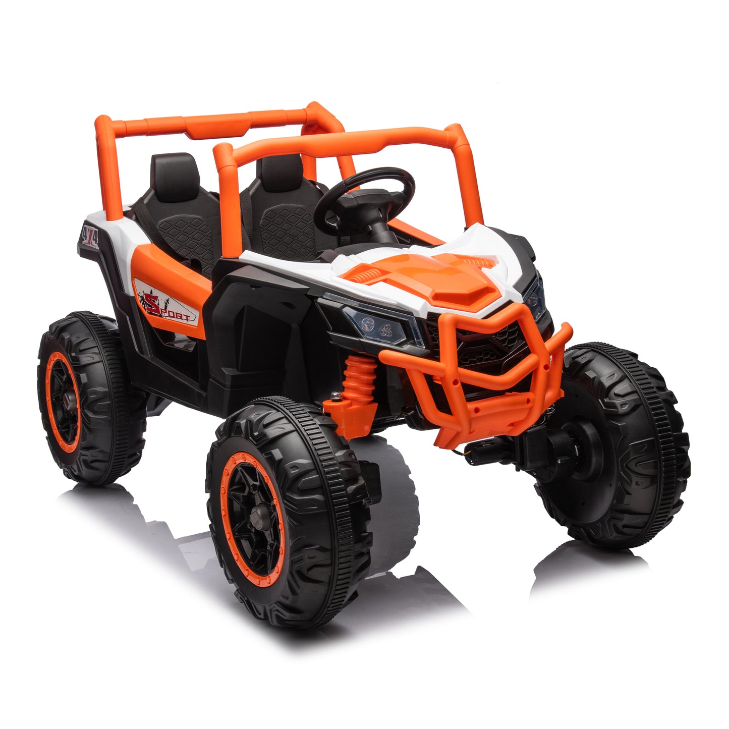 2-Seater 24V Ride-On UTV Car with Remote Control and Safety Belts