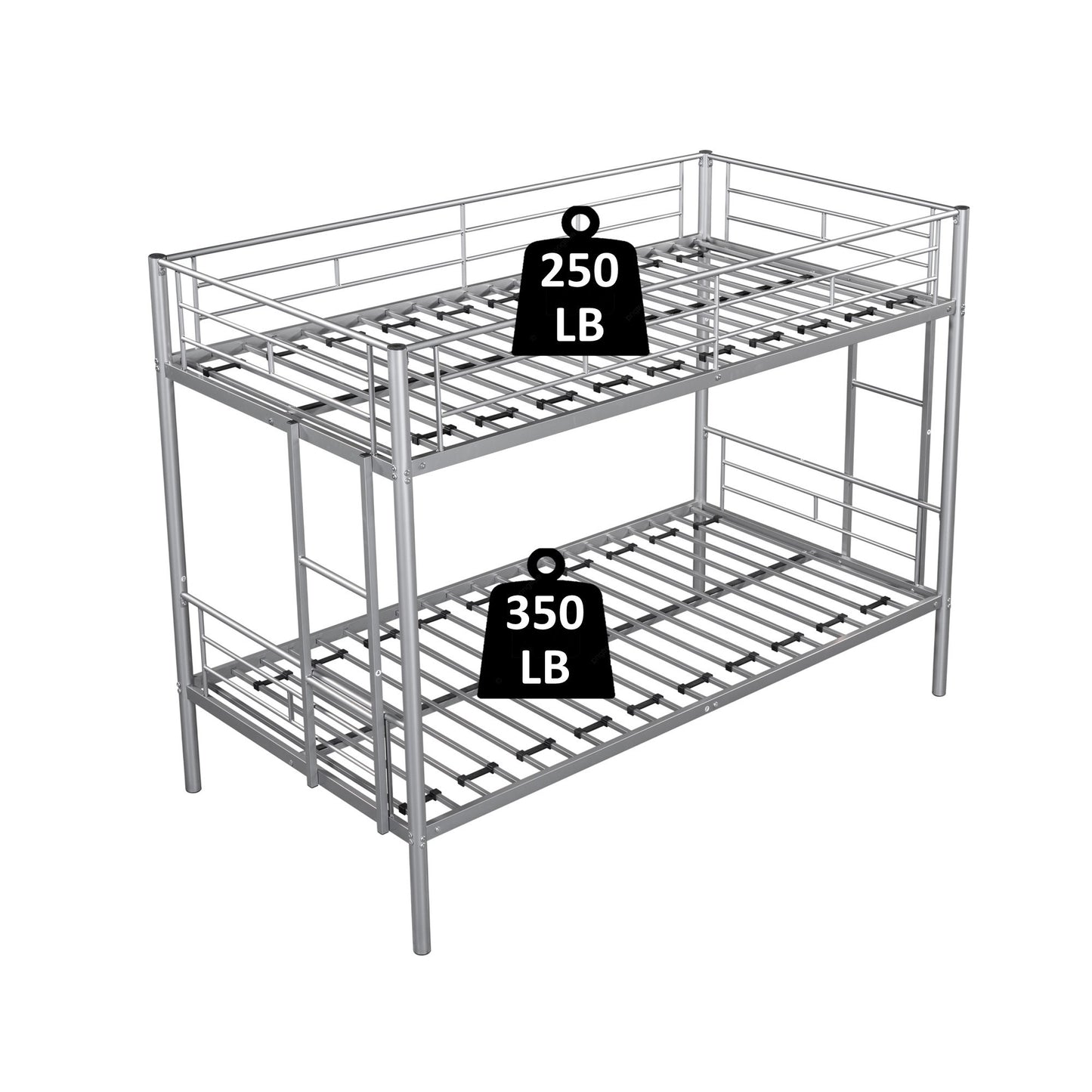 Robust Twin Metal Bunk Bed with Silent Design