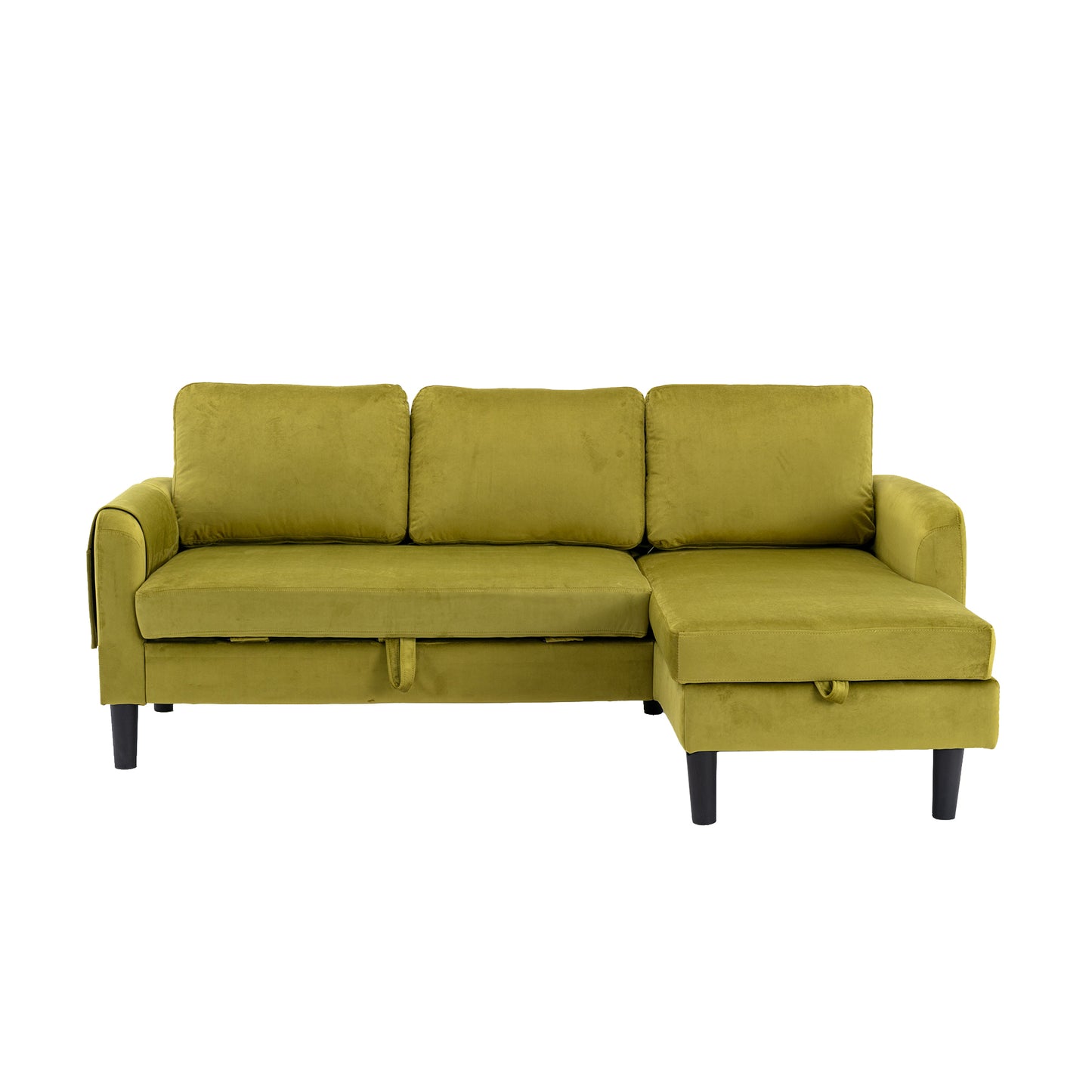 UNITED WE WIN Sectional Sofa Reversible Sectional Sleeper Sectional Sofa with Storage Chaise