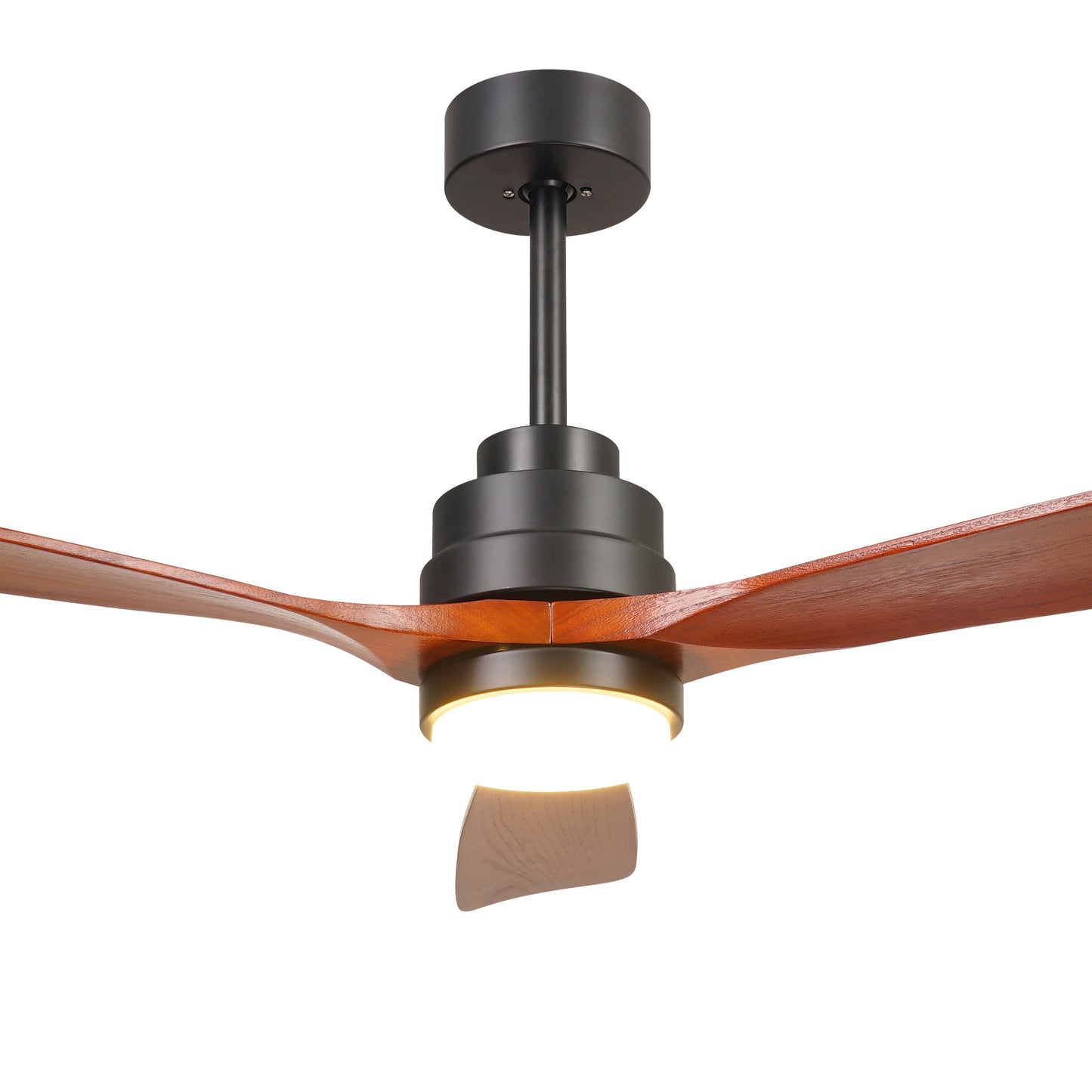 52-Inch Wood Ceiling Fan with Lights and Remote Control