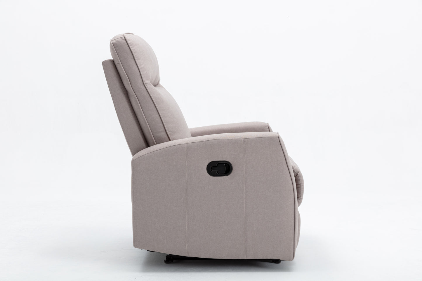 Cream Fabric Single Chair Manual Recliner for Living Room & Bedroom