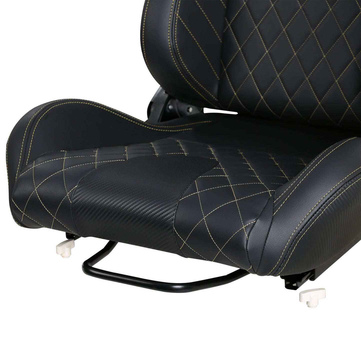 Ergonomic PVC Racing Simulator Game Seats, Black with Adjustable Double Slides