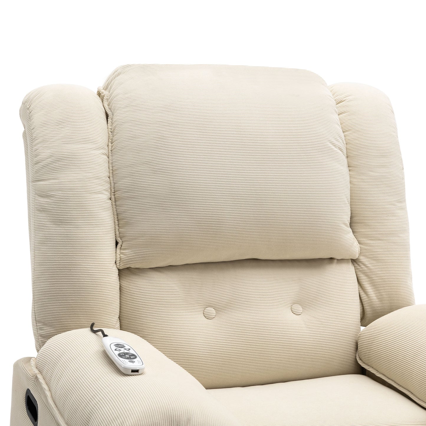 Adjustable Massage and Heating Power Lift Recliner Chair with Side Pocket