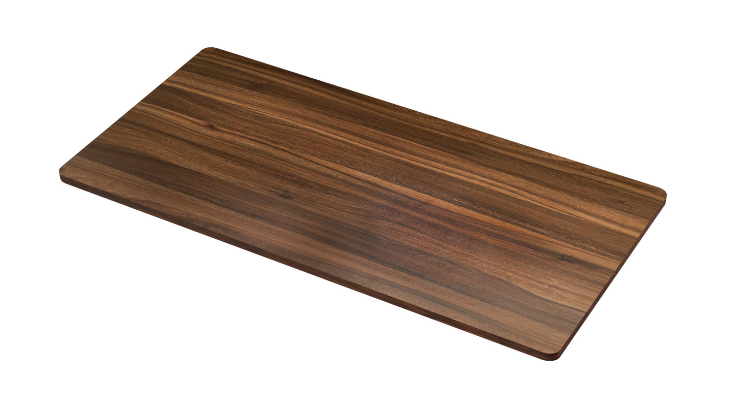 28x55-inch Walnut Finished MDF Desktop Tabletop