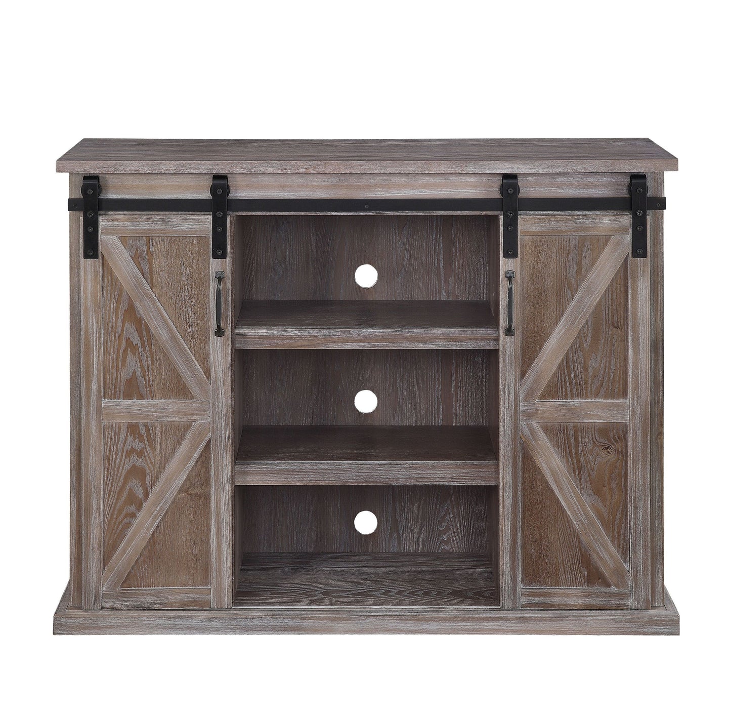 Orabella Farmhouse TV Stand, Rustic Natural 91614