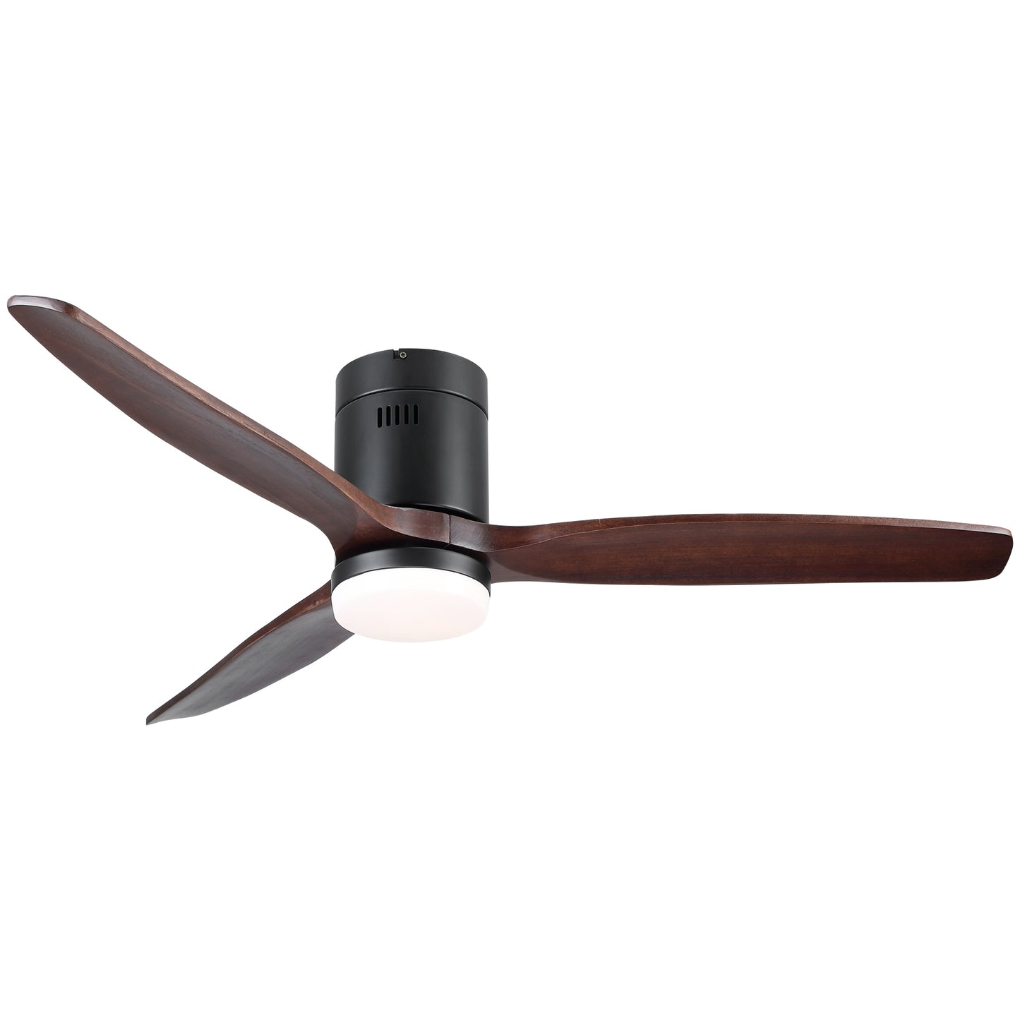 52 Inch Integrated LED Low Profile Ceiling Fan with Remote Control and Color-Changing Light