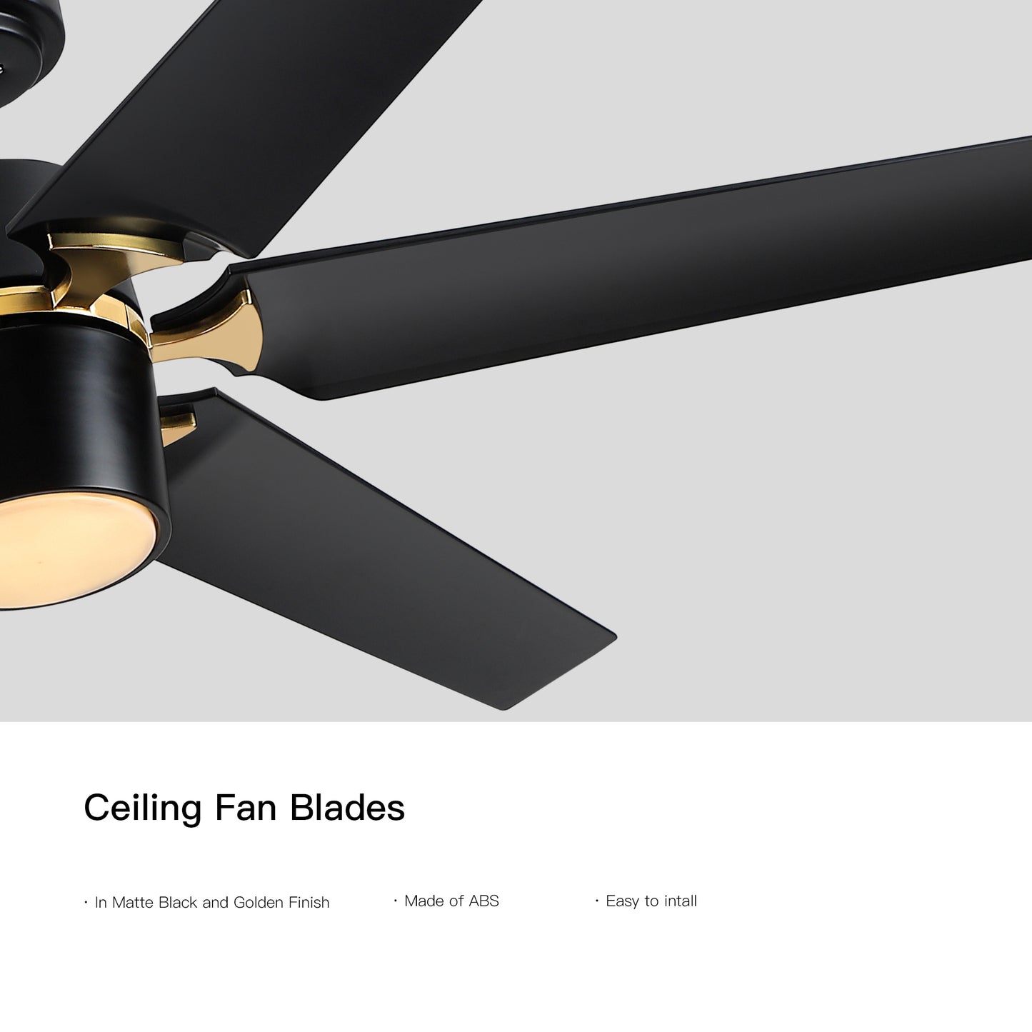 Sleek 60 Smart Ceiling Fan with LED Light and Remote Control