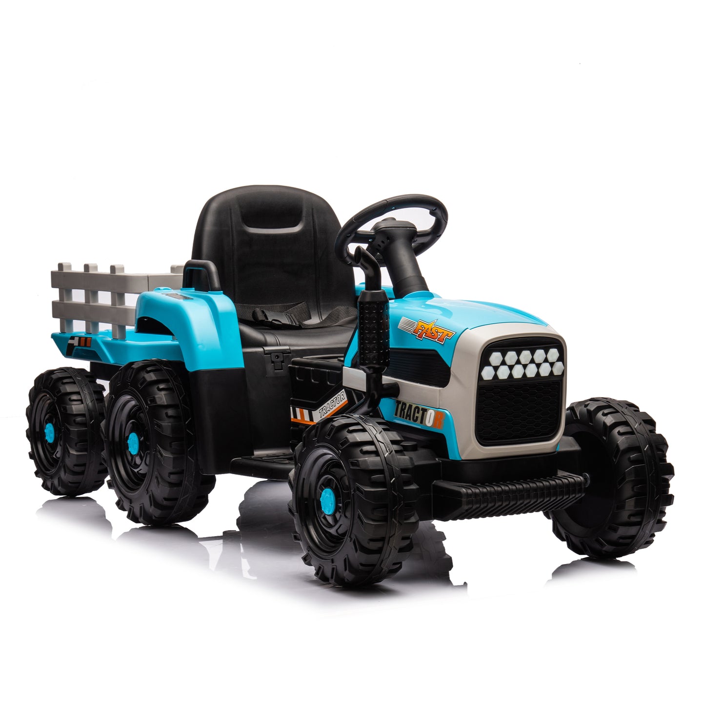 Electric Tractor Ride-On Toy with Remote Control and Luxury Features