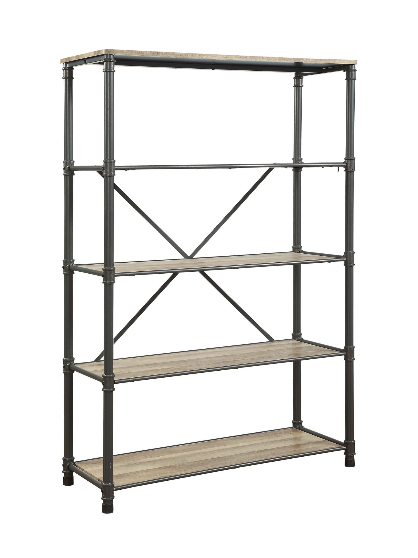 Itzel Bookshelf in Antique Oak & Sandy Gray 92200