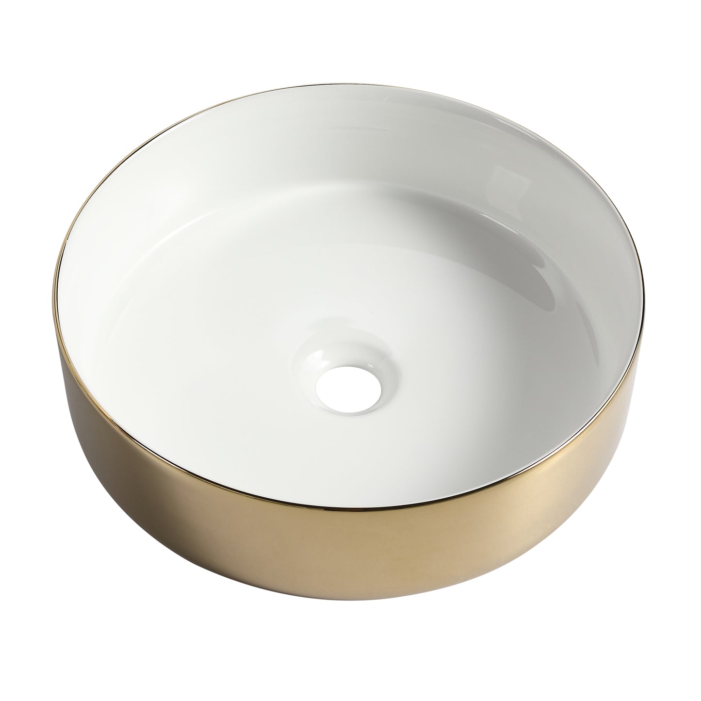 Ceramic Circular Vessel Bathroom Sink Art Sink (BAA0014012JJ)