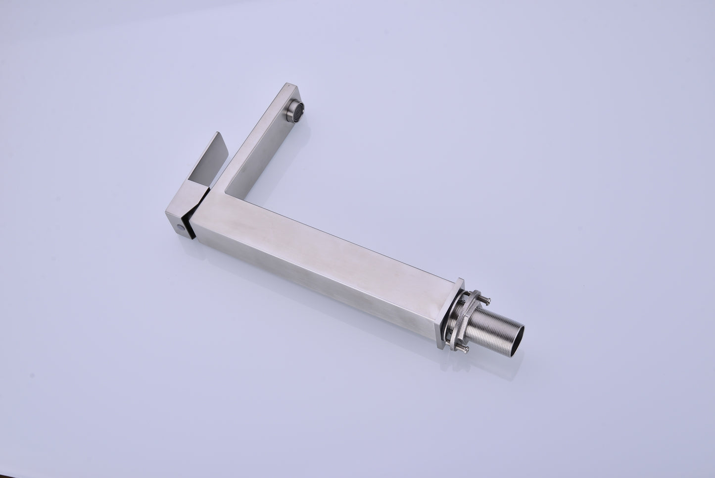 Stylish Brushed Nickel Single Lever Bathroom Sink Faucet