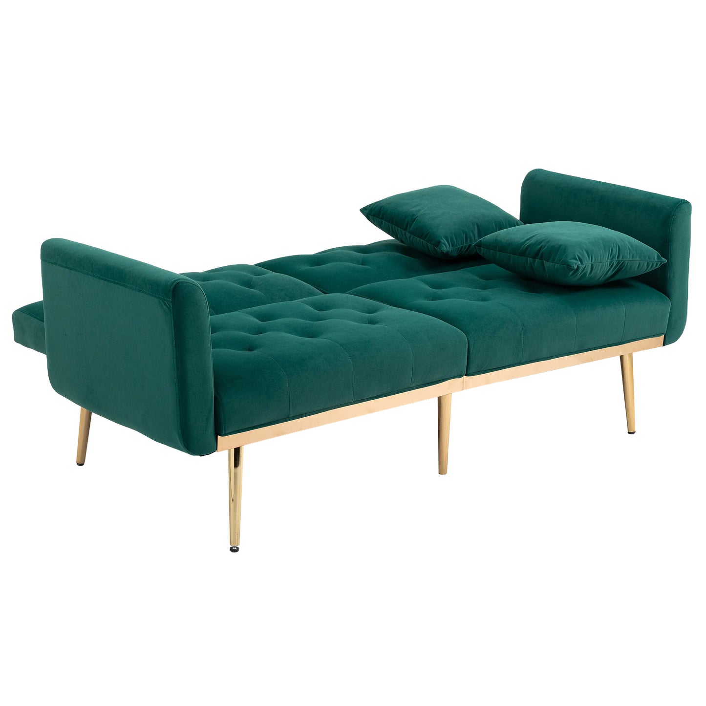 Velvet  Sofa , Accent sofa .loveseat sofa with metal  feet