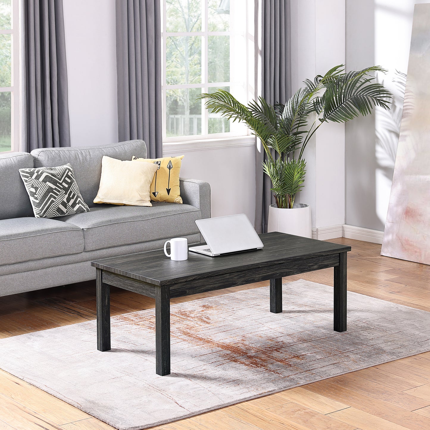 Versatile Lift-Top Coffee Table with Hidden Storage