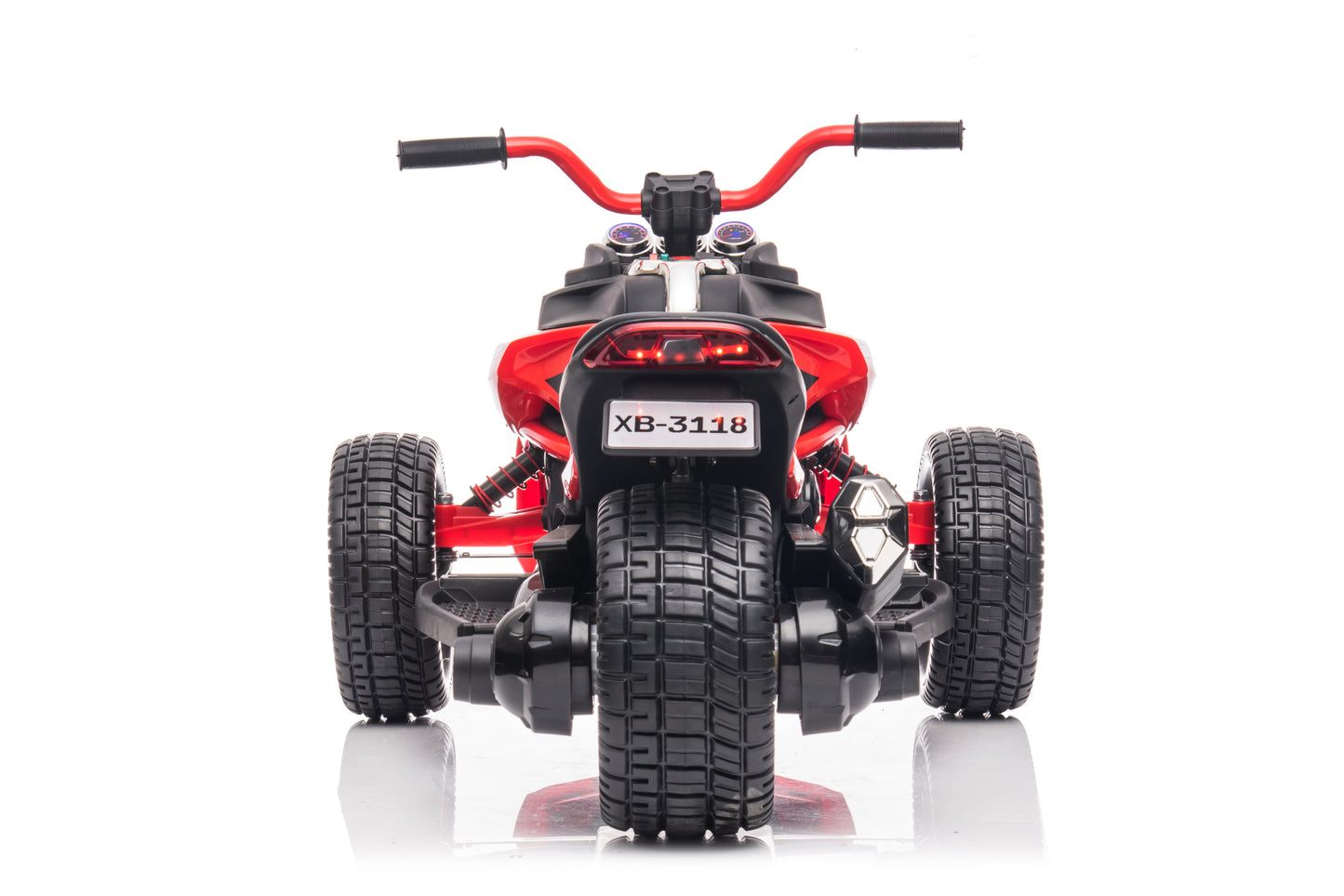 24V Kids Ride On ATV, 3 Wheeler Electric Vehicle, Battery Powered Ride on Motorcycle for Boys Girls with LED Lights, Music, High Low Speed, Soft Start