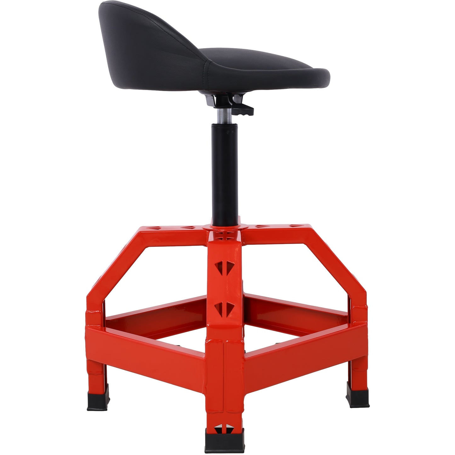 Pneumatic 360 Degree Swivel Stool, Mechanics Rolling Creeper Seat, Heavy Duty  Mechanics Stool, red