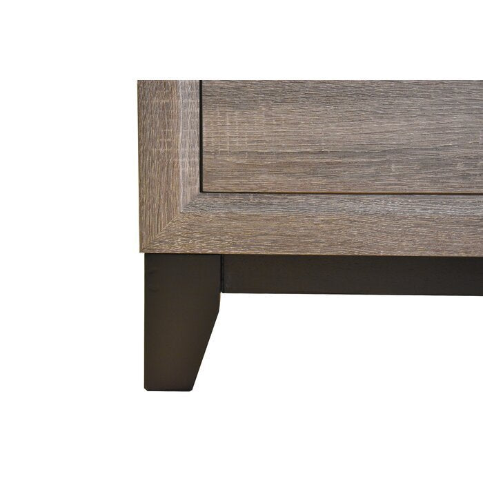 Sierra Wood Nightstand in Gray