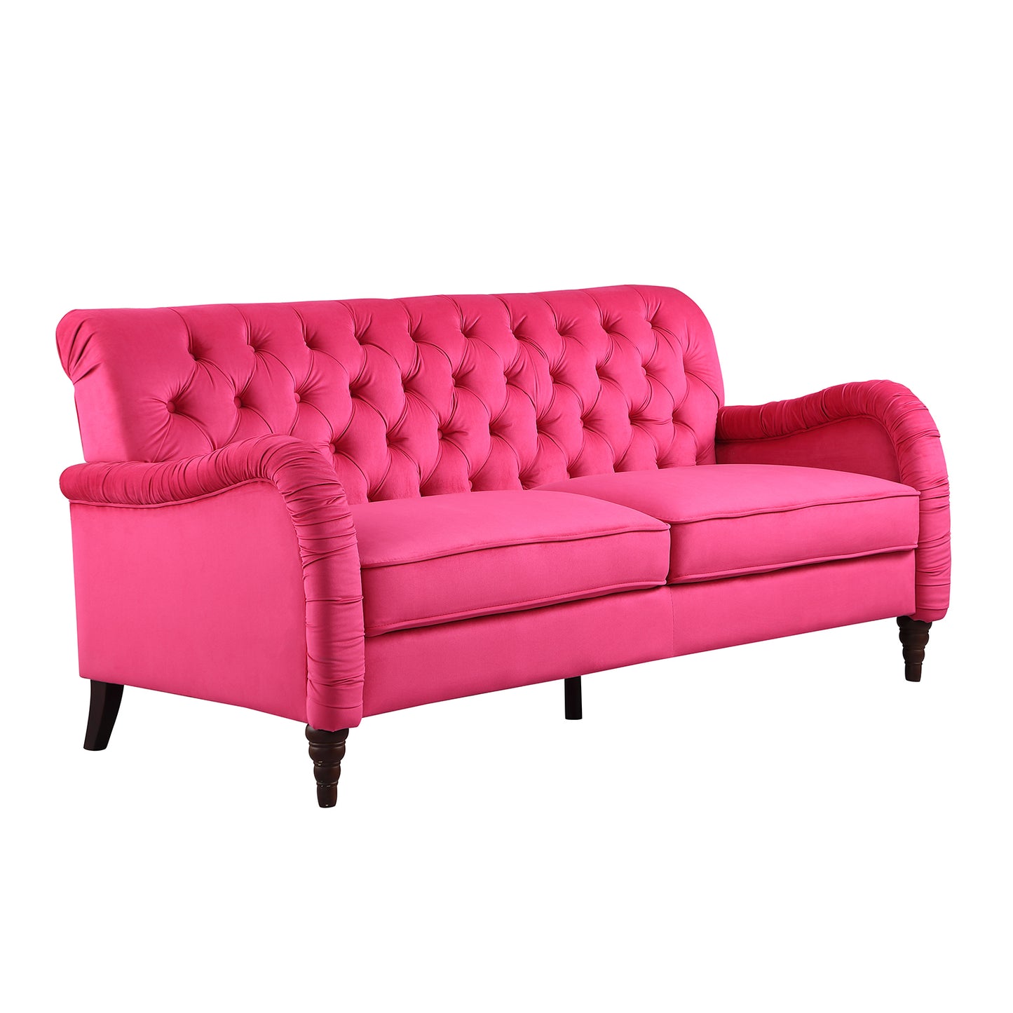 rose red  Chesterfield;3 seater ,modern sofa