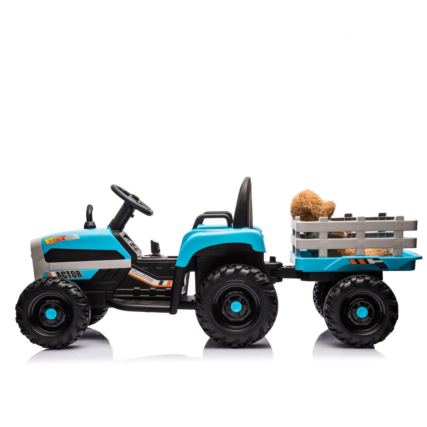 Electric Tractor Ride-On Toy with Remote Control and Luxury Features