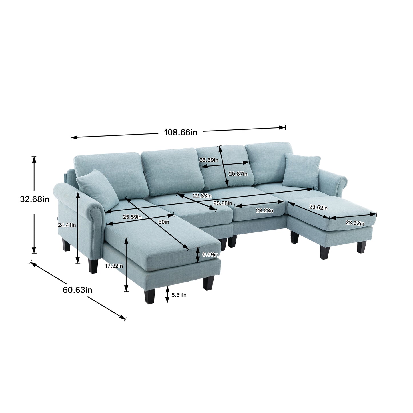 Accent sofa /Living room sofa sectional  sofa