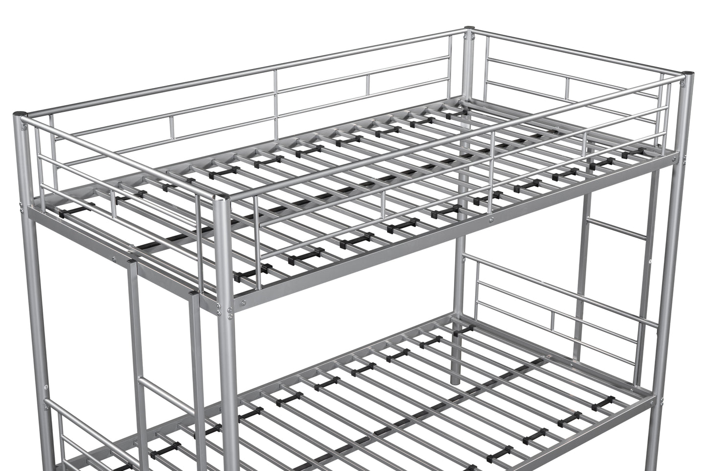 Robust Twin Metal Bunk Bed with Silent Design