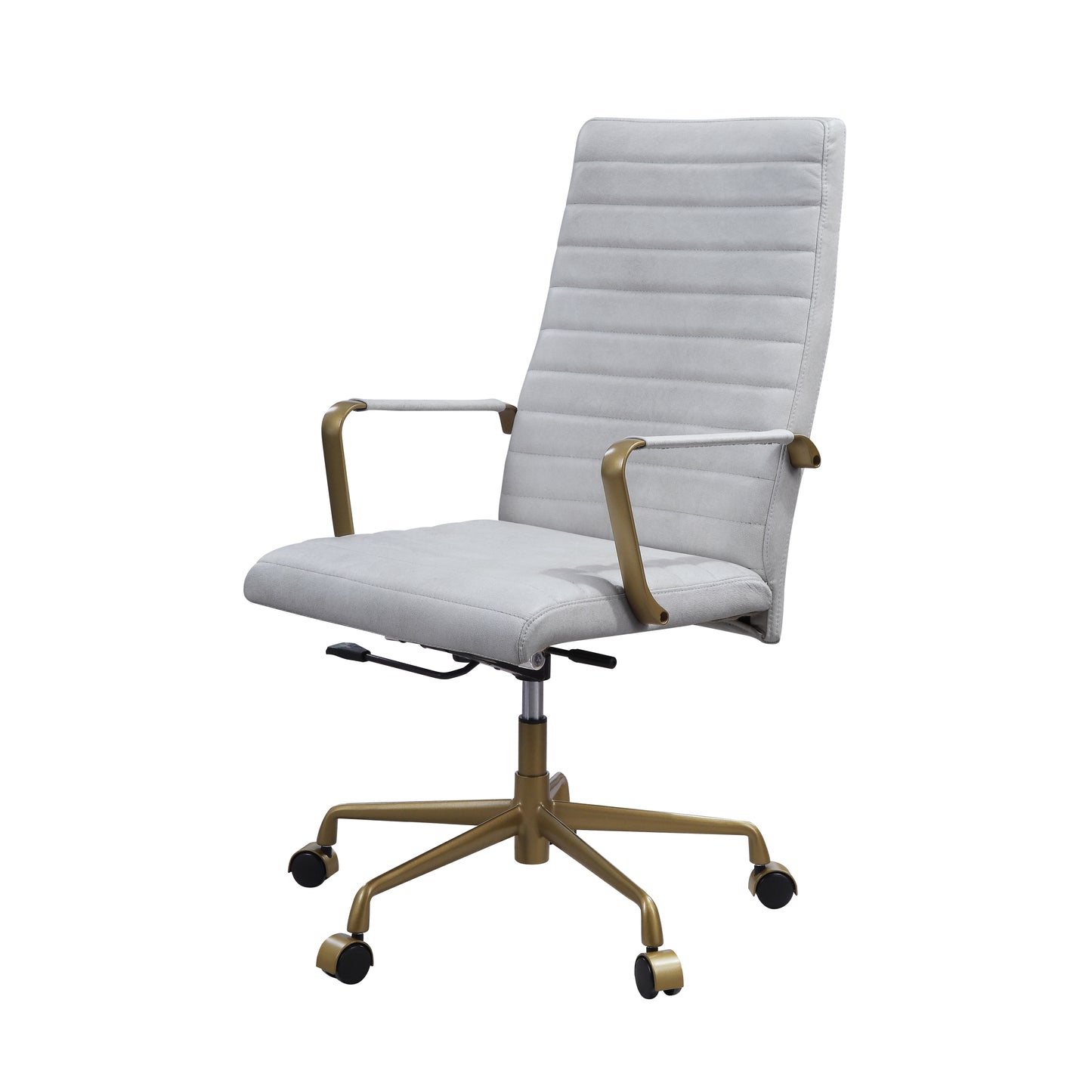 Duralo Office Chair in Vintage White Top Grain Leather 93168