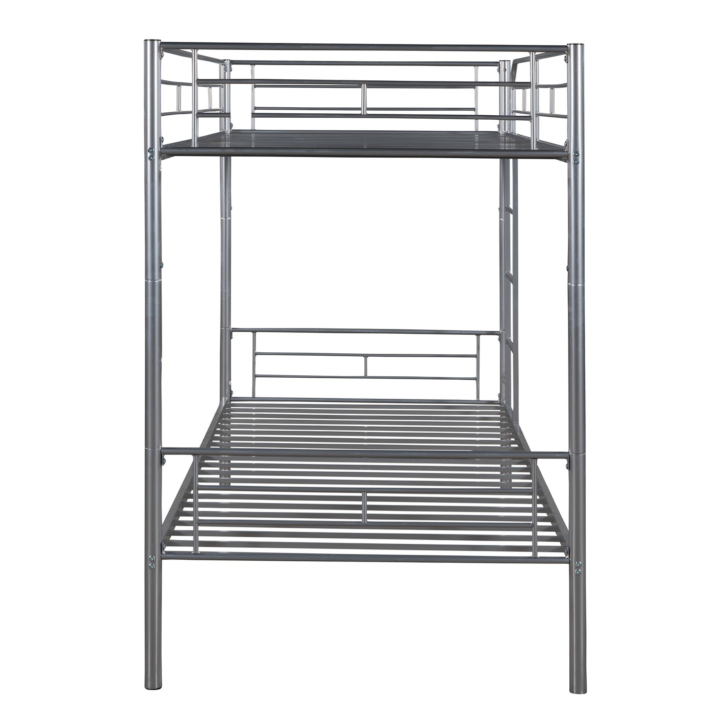 Contemporary Metal Twin Bunk Bed - Innovative Space-Saving Choice