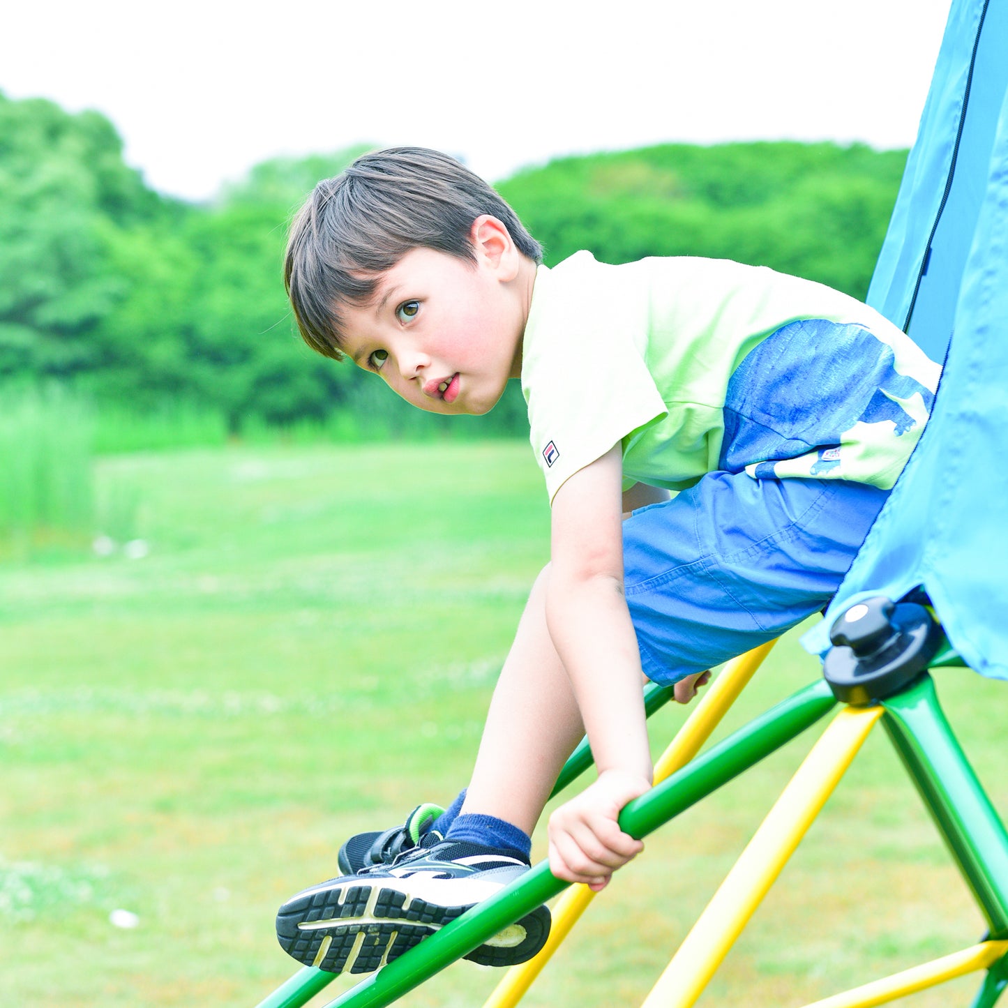 Children's 10ft Climbing Dome with Canopy and Playmat