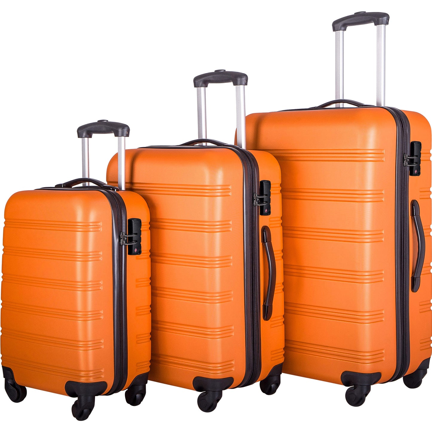 3 Piece Luggage Set Hardside Spinner Suitcase with TSA Lock 20" 24' 28" Available