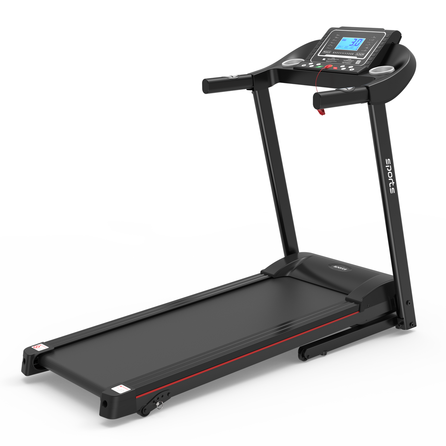 Fitshow App Home Foldable Treadmill with Incline, Folding Treadmill for Home Workout, Electric Walking Running Treadmill Machine 5" LCD Screen 250 LB Capacity Bluetooth Music