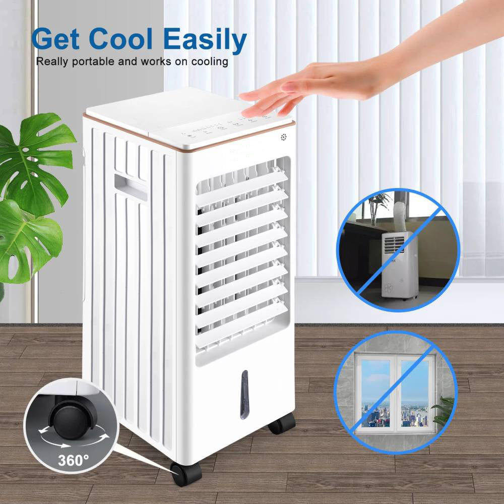 Portable 3-in-1 Air Cooler Fan with Anion Humidify and Remote Control