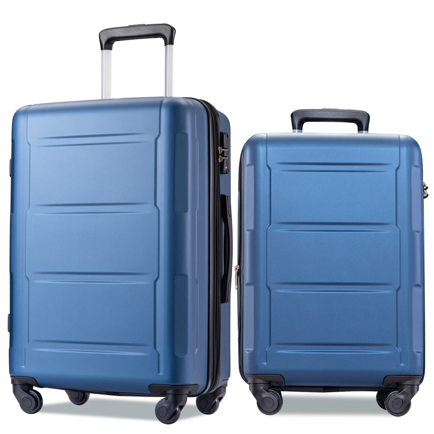 Expandable  Spinner Wheel 2 Piece Luggage Set ABS Lightweight Suitcase with TSA Lock 20inch+24inch