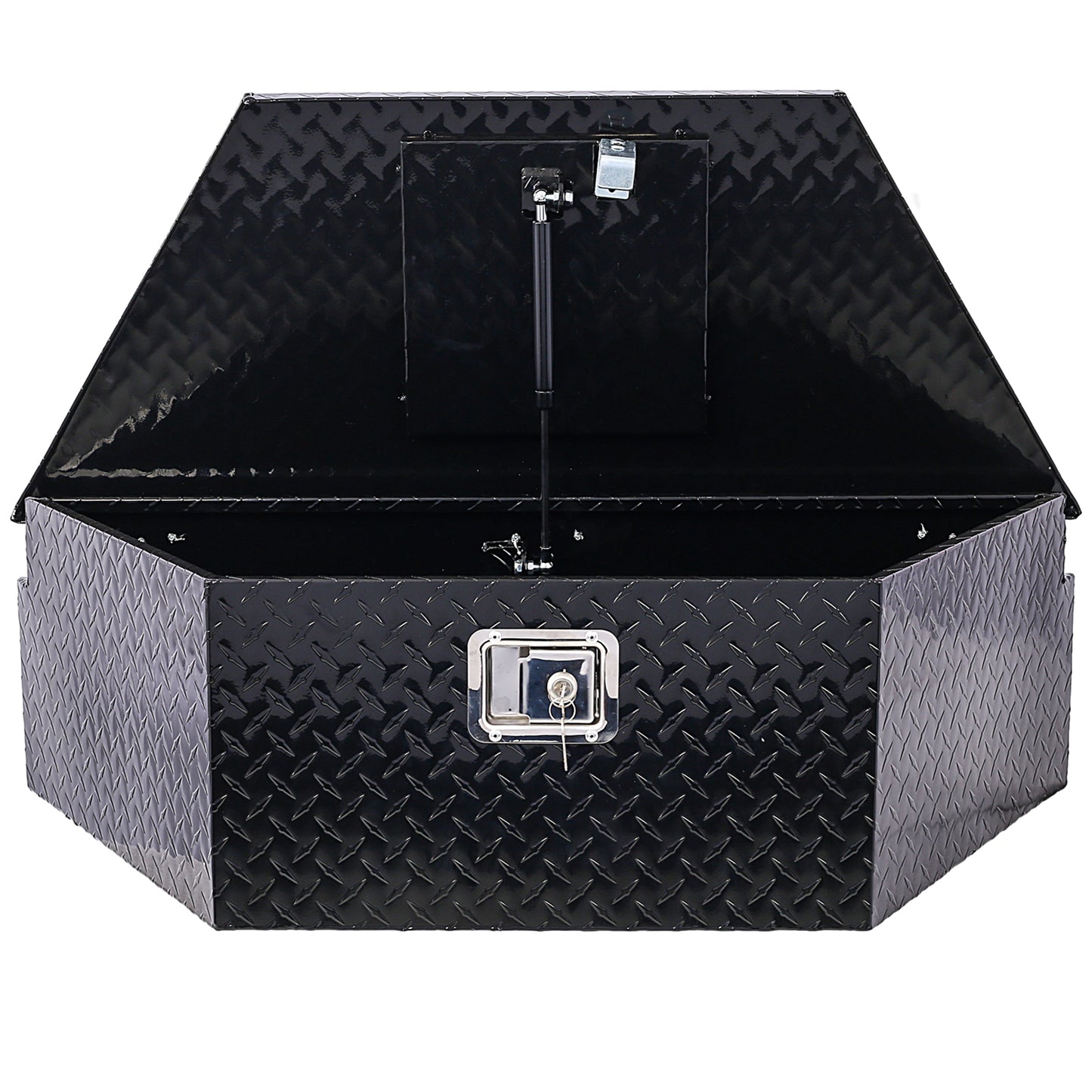 39inch Aluminum tool box,heavy duty truck bed tool box,outdoor trailer pickup storage tool box,RV storage organizer,underbody box w/lock keys,black 39x16.5x11.8inch