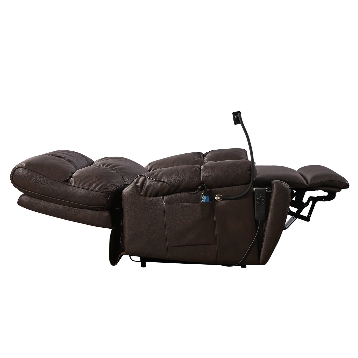 Electric Power Lift Recliner Chair with Massage, Heat, and Phone Holder for Seniors