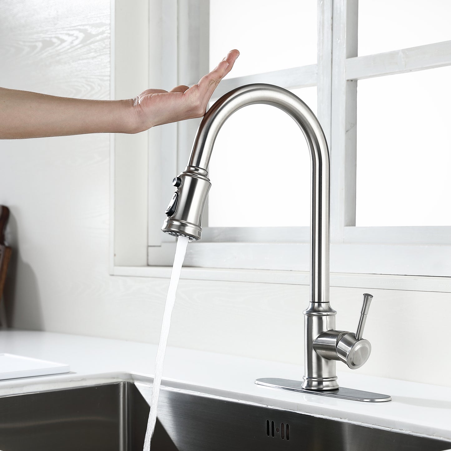 Touch Kitchen Faucet with Pull Down Sprayer