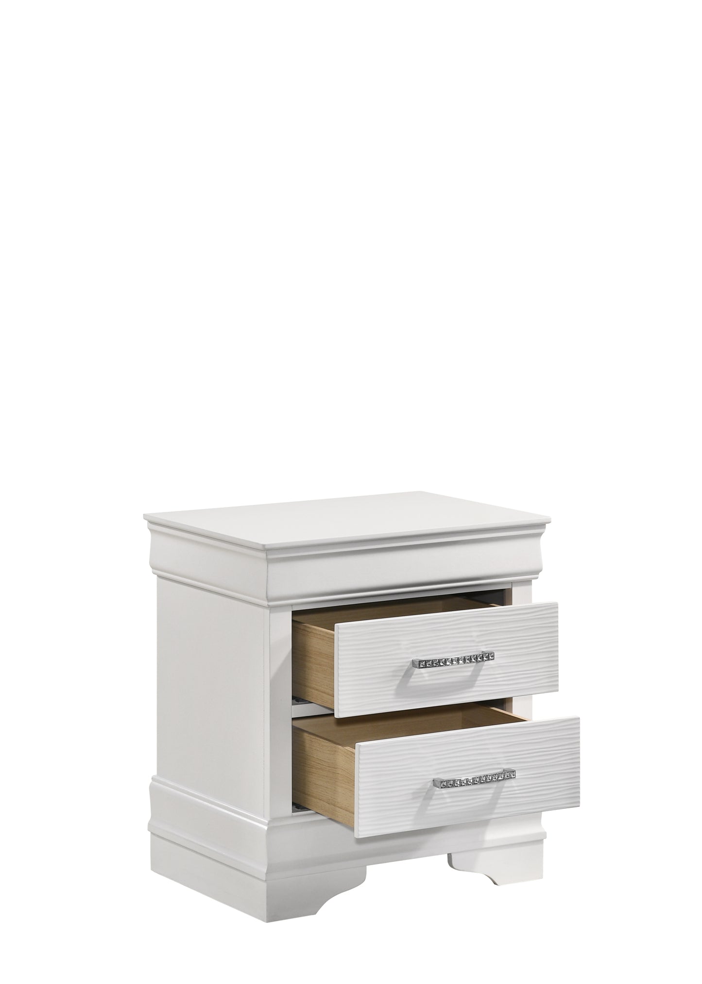 Modern Brooklyn Nightstand made with Wood in White