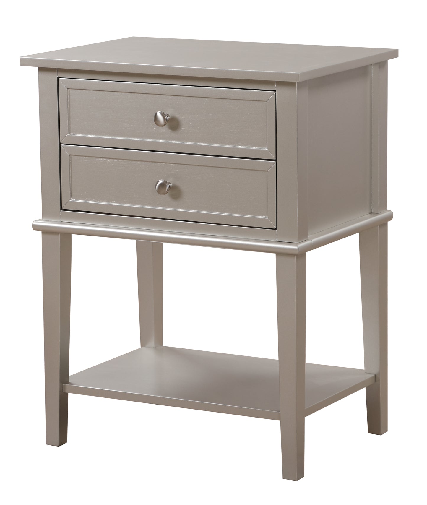 Newton G061-N Nightstand , Silver Champagne