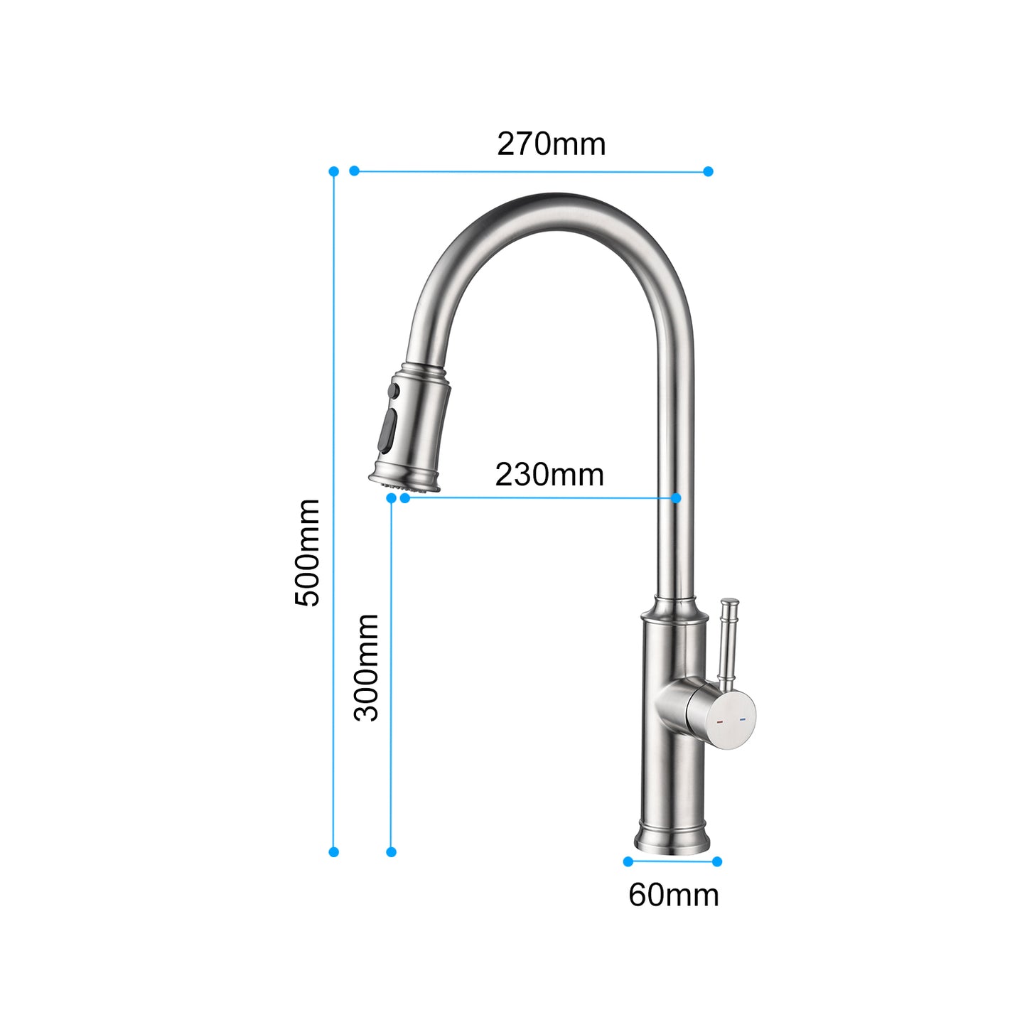 Kitchen Faucet with Pull Out Spraye